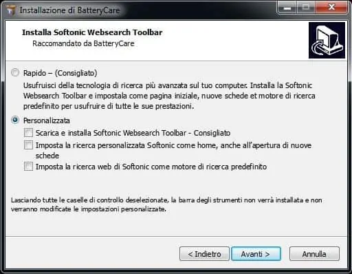 Installazione di BatteryCare
