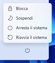 Arresta il sistema Windows 11